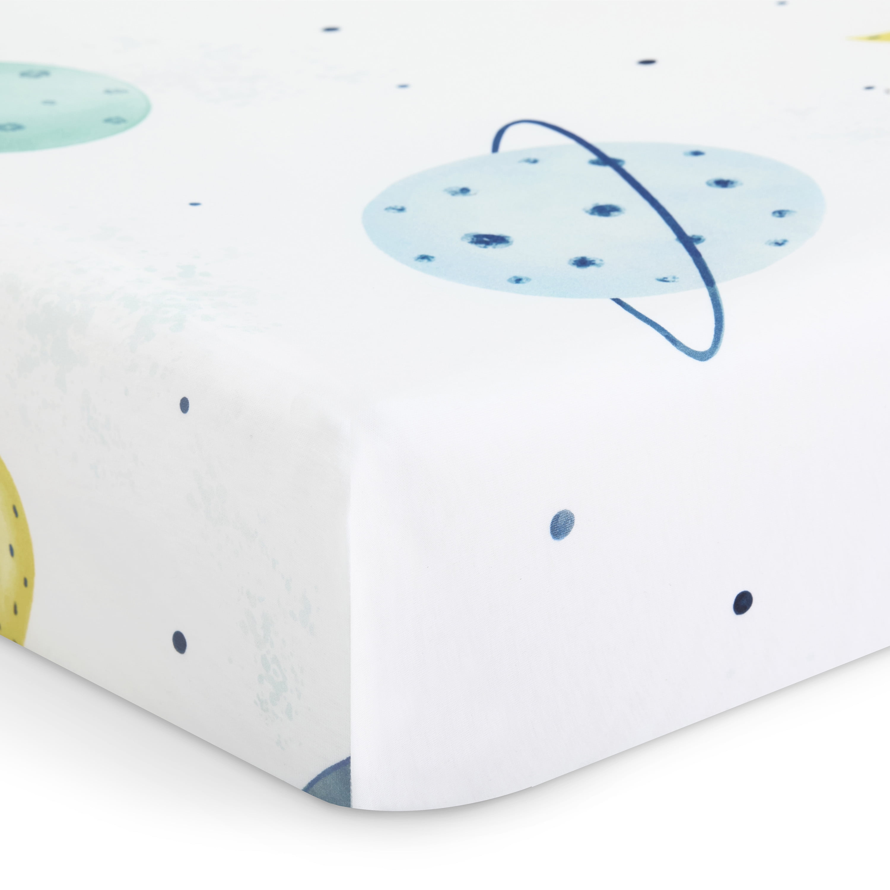 Evolur Space Adventure Collection ( 2pc Sheet Set ), Arctic Blue & Space Print