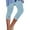 Light Blue, variant on Women's Rhinestone Casual Tight Leggings Yoga Cropped Pants Capri Beach Workout Athletic Solid Color Comfortable Stretchy Capri Navy S-3XL