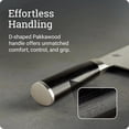 thumbnail image 4 of Shun Classic 7-Inch Vegetable Cleaver, VG-MAX Core with Damascus Stainless Steel Cladding, Pakkawood Handle, 4 of 7