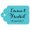 Turquoise, variant on 100 PCS Rectangular Personalized Wedding Favor Gift Paper Tags Custom Made Hang Tags - Colors Available