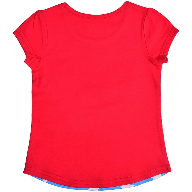 Warner Bros. Superhero Girl's 4 Pack Short Sleeves Tee Shirt Set for  Toddlers 