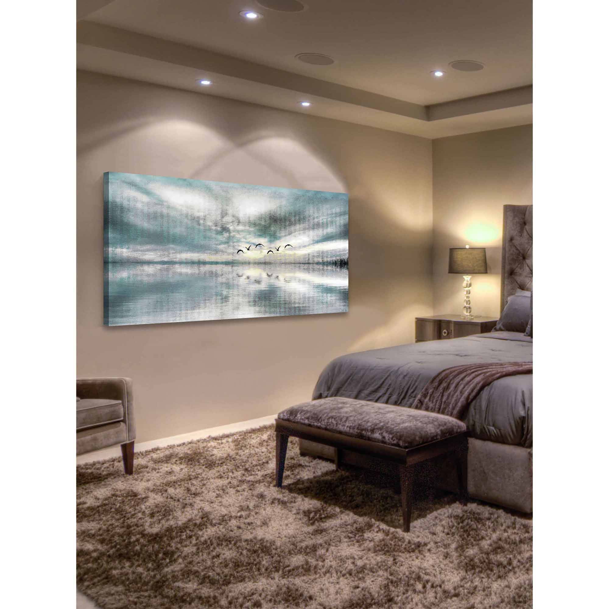Parvez Taj Birds Skylight Art Print on Premium Canvas