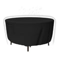 thumbnail image 1 of Funda de mesa de patio Tuyeho, resistente al agua, 160 x 71 cm, color negro, 1 of 7