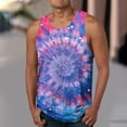 thumbnail image 3 of Styesk Débardeurs Hommes Débardeur Imprimé Décontracté Sport Sans Manches Col Rond T-shirt Débardeur, 3 of 5