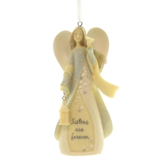 Foundations Sister Angel Ornament Polyresin Forever 6004164