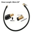 thumbnail image 4 of Unique Bargains 60cm 24' Tire Valve Stem Extension Inflator Extension Hose Universal Fit for Car Bicycle Quick Connect, 4 of 7