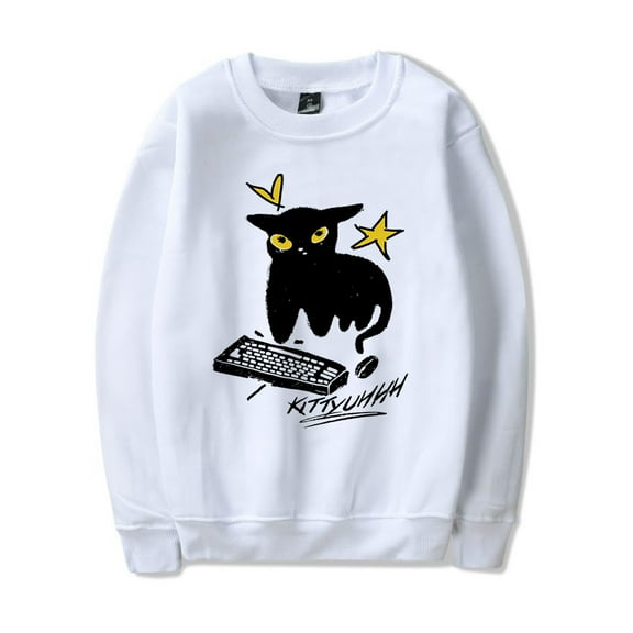 Caseoh Kittyuh Crewneck Sweatshirt Pullover Long Sleeve Women Men Fashion Clothes