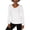 Blanc - Blanc, variante sur JM Collection chandail-Over à Revers Clouté pour Femmes, Violet, Petit