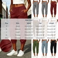 thumbnail image 3 of ZHYou No Boundarie Womens Capri Pants Slim Fit Cuffed Leg Corduroy Elastic Waist Cropped Tapered Joggers with Pockets,Brown,Size 2XL, 3 of 9