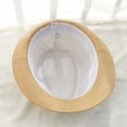 thumbnail image 3 of 56-58cm hat circumference men's and women's straw hats, short-brimmed hats, summer retro jazz hats, sunscreen hatsBeige, 3 of 5