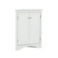 thumbnail image 5 of Bellemave Modern Triangle Bathroom Corner Cabinet, Bathroom Storage Cabinet with Adjustable Shelves, Freestanding Floor Cabinet for Bathroom, Living Room, Bedroom, Kitchen (White), 5 of 13