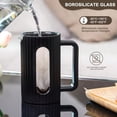 thumbnail image 6 of French Press Coffee Maker 34OZ Heat Resistant Borosilicate Glass Carafe/Tea Maker Coffee Press Frother Brewer 1000ml, 6 of 6