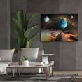 thumbnail image 5 of Epic Graffiti 'Planets' by Ata Alishahi, Giclee Canvas Wall Art, 54"x40", 5 of 8