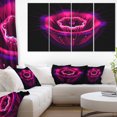 thumbnail image 1 of Abstract Magenta Fractal Flower - Floral Canvas Art print, 1 of 3