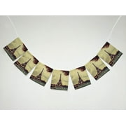 YKCG Paris Eiffel Tower Maple Leaves Tree Banner Bunting Garland Flag Sign for Home Family Party Decoration