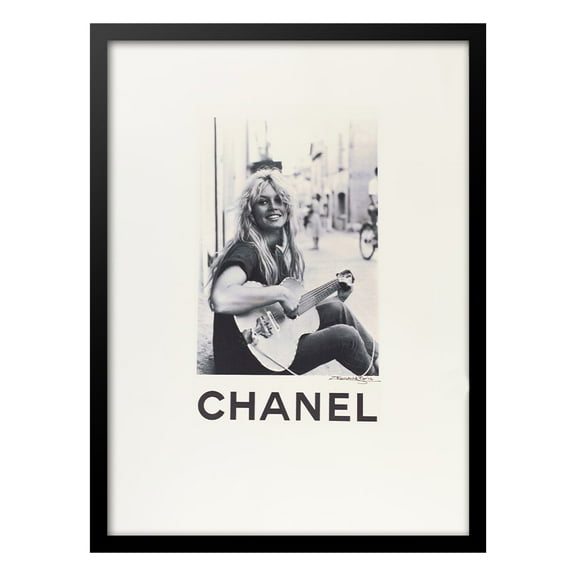 Brigitte Bardot Designer Fashion Vintage Framed Print