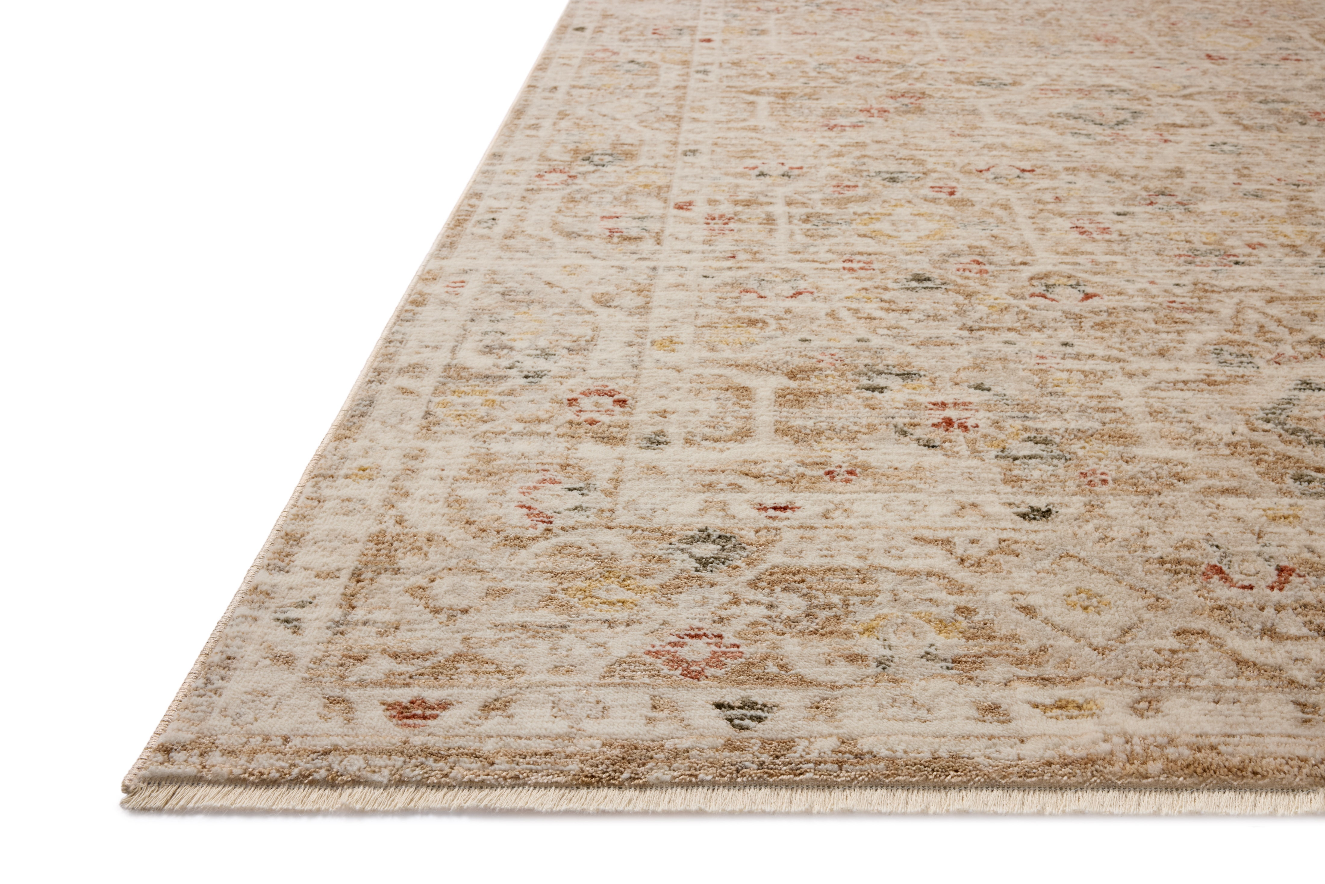 Loloi Clarisse Natural / Multi 18" x 18" Sample Rug