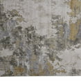 thumbnail image 3 of 7' X 10' Ivory Gold And Gray Abstract Stain Resistant Area Rug, 3 of 9