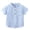 Blue, variant on KYAIGUO 1-6T Boys Casual Plaid Shirt Short Sleeve Button down Plaid Shirts for Toddler Baby