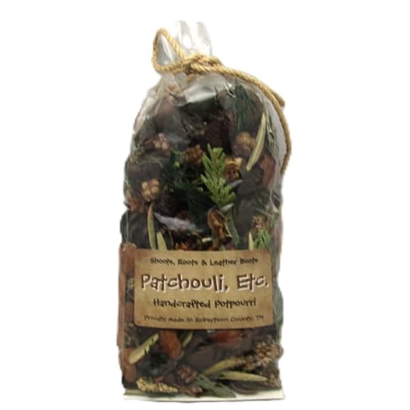 Shoots, Roots & Leather Boots Patchouli etc Botanical Potpourri 5 Cup Bag Rustic Bowl Filler Home Accent