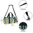 thumbnail image 5 of Landscape Basketball Bag that Doubles as a Carry on and Travel Tote with Shoe Bag and Interior Zipper Pocket, Size 17.7 Inches, Large Capacity, 5 of 6