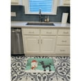 thumbnail image 3 of Black Poodle Snowman Christmas Machine Washable Memory Foam Mat, 3 of 4