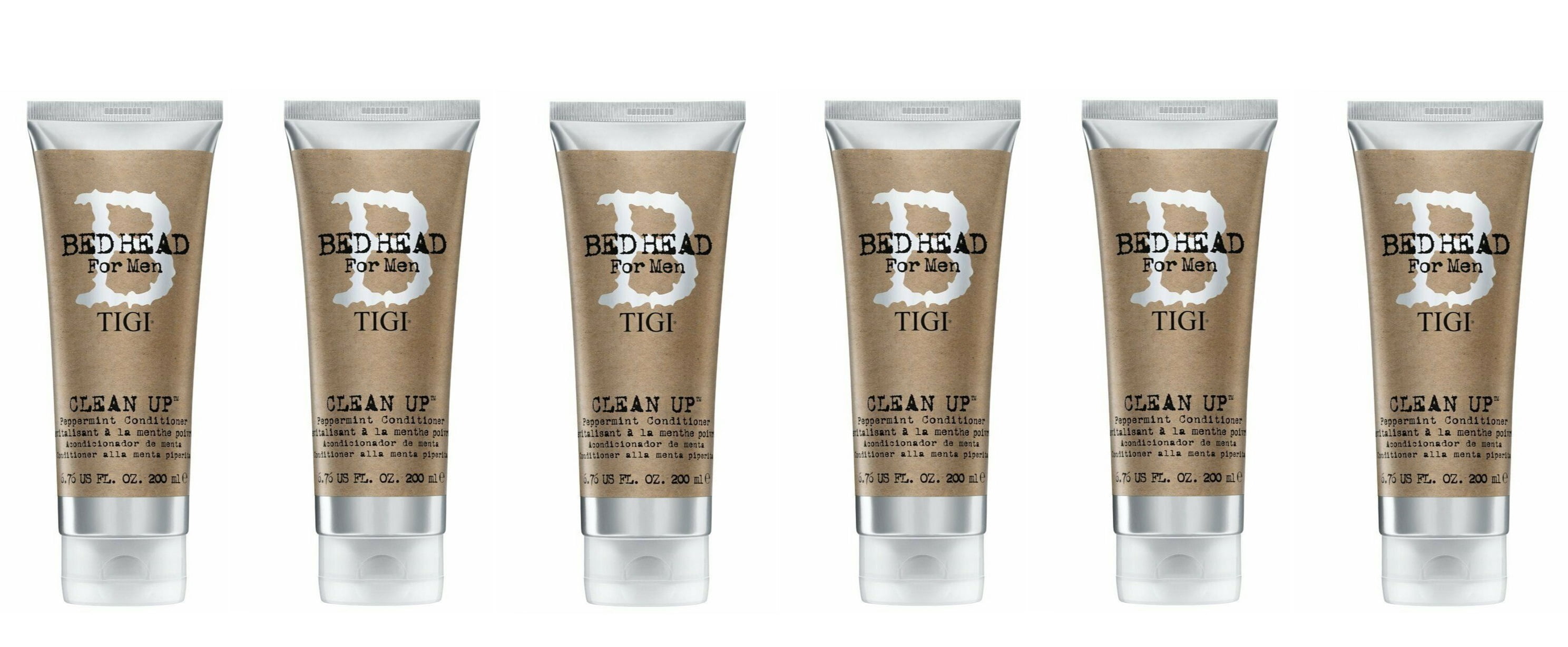 Bed Head for Men by TIGI Clean Up Conditioner 6.76oz (Pack of 6)