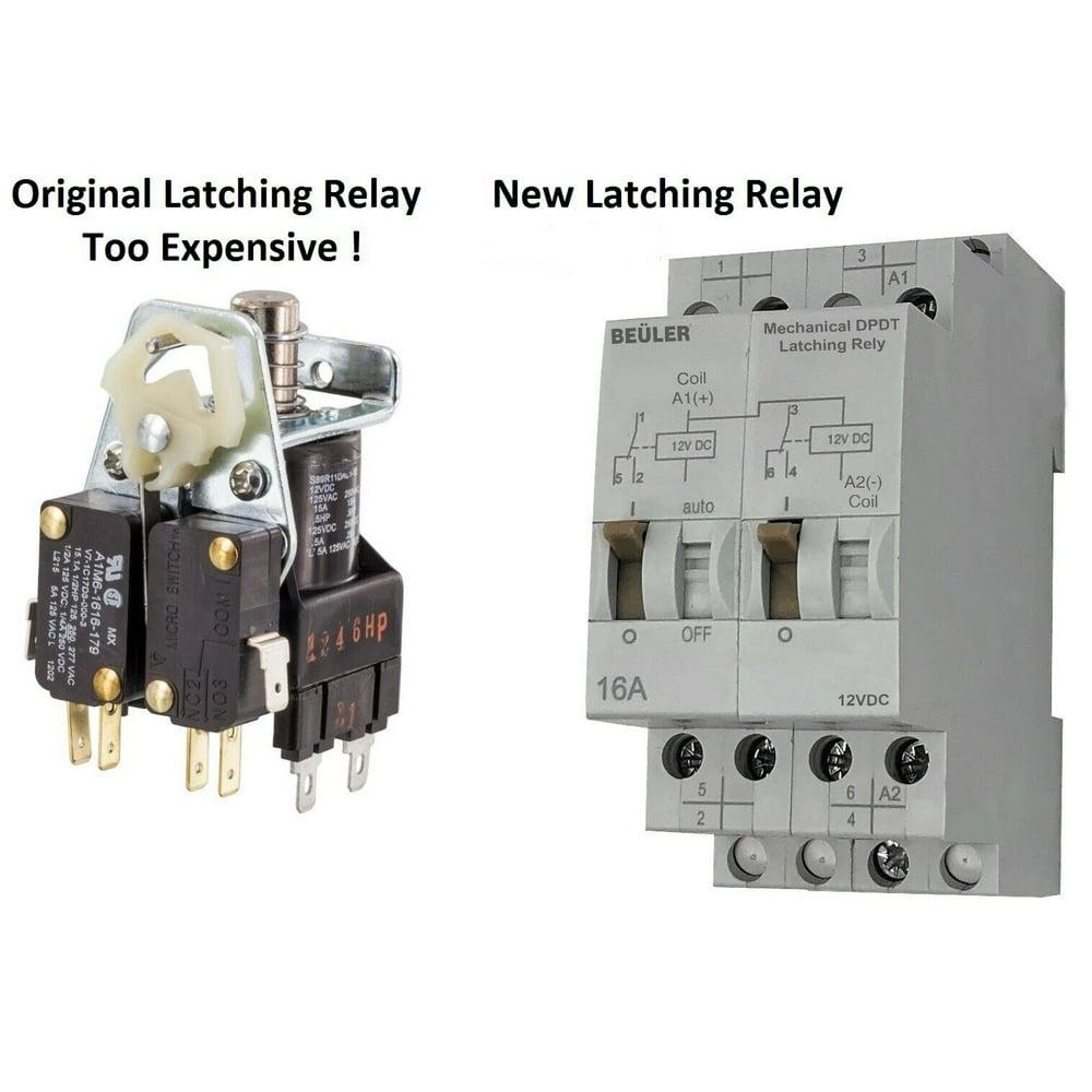 Heavy Duty Single Coil DPDT 12-18 Volt Electro-Mechanical Latching