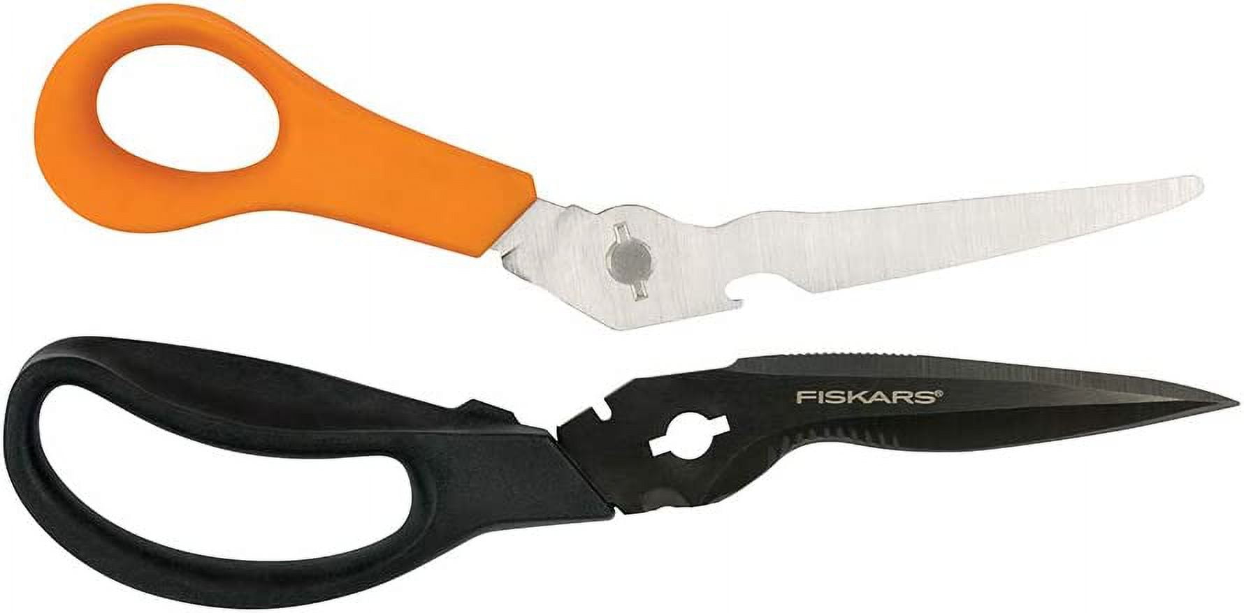 Fiskars Multi-Purpose Garden Shears - Adjustable Steel Handle - Black — Residential Use, Standard Application