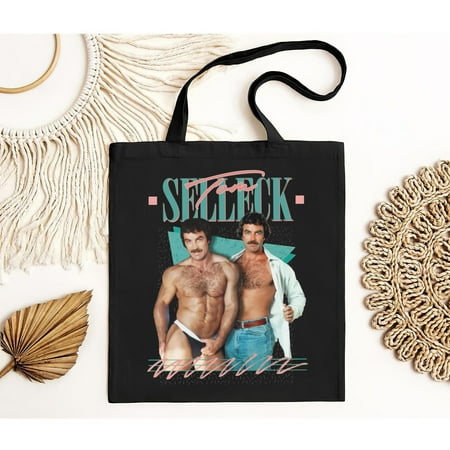 vintage Tom Selleck is the Daddy Logo Tote Bag S--TH21677