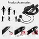 thumbnail image 4 of Black Skipping Rope Cordless Jump Rope Adjustable Adult Non Slip Handle for Fitness Home Exercises Crossfit Fat Burning Workdout, 4 of 5
