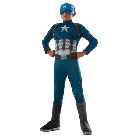 Morris Costumes RU620591SM Ca3 Captain America Child Costume, Small