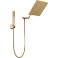 thumbnail image 1 of Delta Faucet 10-Inch Raincan Shower Head And Hand Held Shower Combo Gold Square Shower Head Rainfall Shower Head Hand Shower High Pressure Shower 1.75 Gpm Flow Rate Champagne Bronze 75527-Cz, 1 of 5