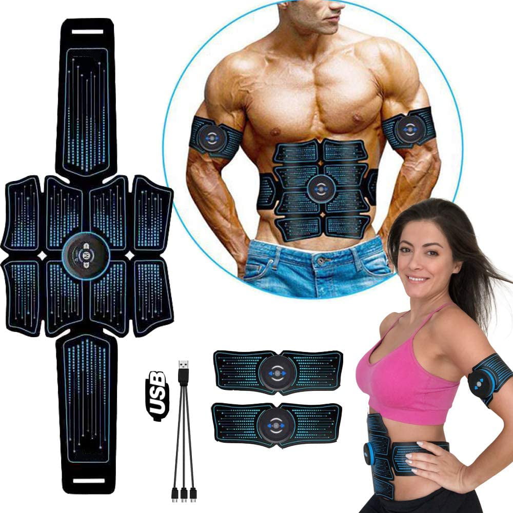 Details about   ABS Stimulator Muscle Toner Rechargeable Abdominal Toning Belt EMS Abdomen 