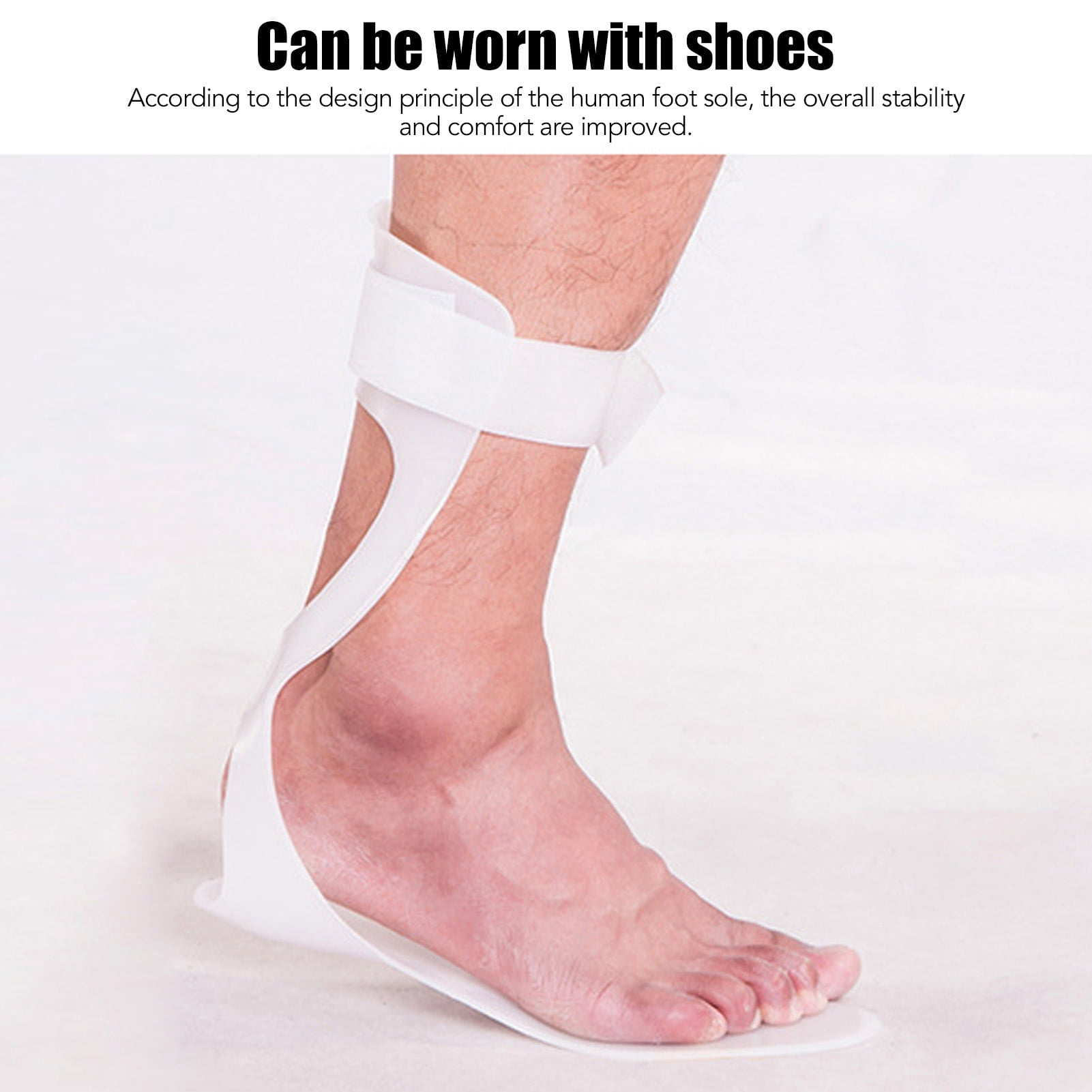 Drop Foot Corrector, Drop Foot Brace, Ankle Foot Orthosis Straightener AFO Support Splint - Cuttable