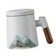 thumbnail image 5 of Set de tazas de cerámica para té y café blanco, 5 of 9