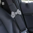 thumbnail image 6 of Wmool Seat Belt Shoulder Cover Bow Tie Cute Car Dection plies Set Interior гψ `φ, 6 of 8