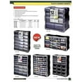 thumbnail image 2 of Quantum Storage PDC-930BK Clear Plastic Parts Storage Hardware and Craft Drawer Cabinet, 30 Drawers/9 Bins, 2 of 2