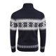 thumbnail image 4 of COOFANDY Suéter feo de Halloween para hombre, suéter de punto casual con copo de nieve, Azul (Snorkel Blue), XX-Large, 4 of 5