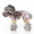 thumbnail image 2 of Pet Dog Christmas Outfits,4-Legged Flannel Cartoon Pattern Warmer Clothes Doggie Costume,Soft Thickening Warm Winter Sweatershirt for Small Medium Dogs, 2 of 10