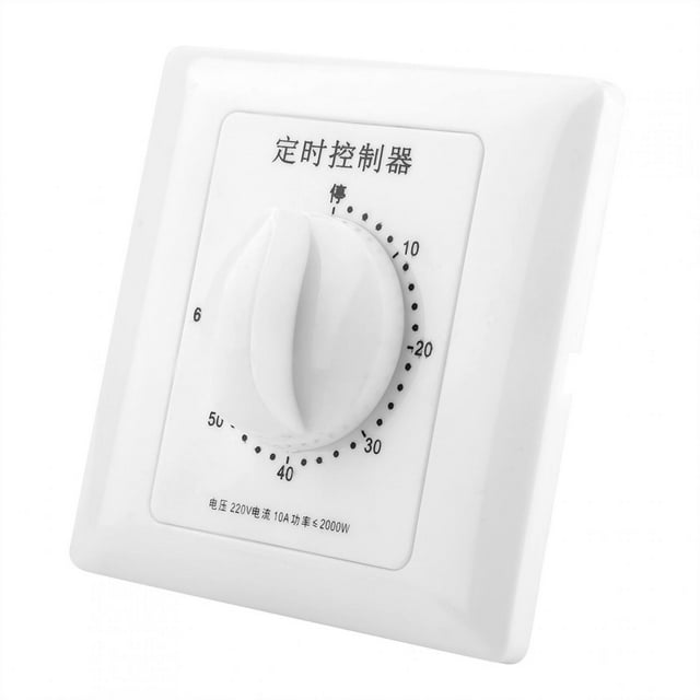 VIFERR Professional Accurate Water Pump Timer Mechanical Countdown Indoor Intelligent Time Switch Control 220V(60 minutes timer switch)