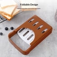 thumbnail image 3 of 2 pack Bread Slicer for Homemade Bread Thickness Bread Cutting Guide Plastic Foldable Compact Sandwich Loaf Slicer, 3 of 5