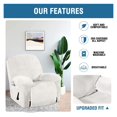 thumbnail image 4 of CNKOO Housse Extensible en Velours pour Fauteuil Inclinable 1 Pce Housse Douce pour Fauteuil Inclinable Housse de Fauteuil Inclinable Protecteur de Fauteuil Inclinable pour Fauteuil Inclinable - Bleu Paon, 4 of 7