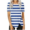 thumbnail image 1 of Blouses pour Femmes, Shorts pour Femmes, Blouse Décontractée à Boutons Imprimés Manches Courtes Col Rond Blouse/chemise, Blouses Manches Courtes pour Femmes, Blouses Manches Courtes pour Femmes, 1 of 5