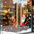 thumbnail image 5 of Removable Waterproof Christmas Wall Stickers - Reindeer & Santa Claus Designs, Antistatic Material, Easy to Apply, Suitable for Living Room, Bedroom & Home Decor, Enhances Holiday Vibe, 2pcs, 5 of 6