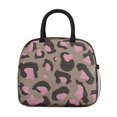 thumbnail image 2 of Womens Brown and Pink Of Leopard Print Lunch Box for Work,Insulated Lunch Bag for Women,Loncheras Para Mujer,Leakproof Adult Lunch Bag for Work,Beach,Travel,Picnic,Camping, 2 of 7