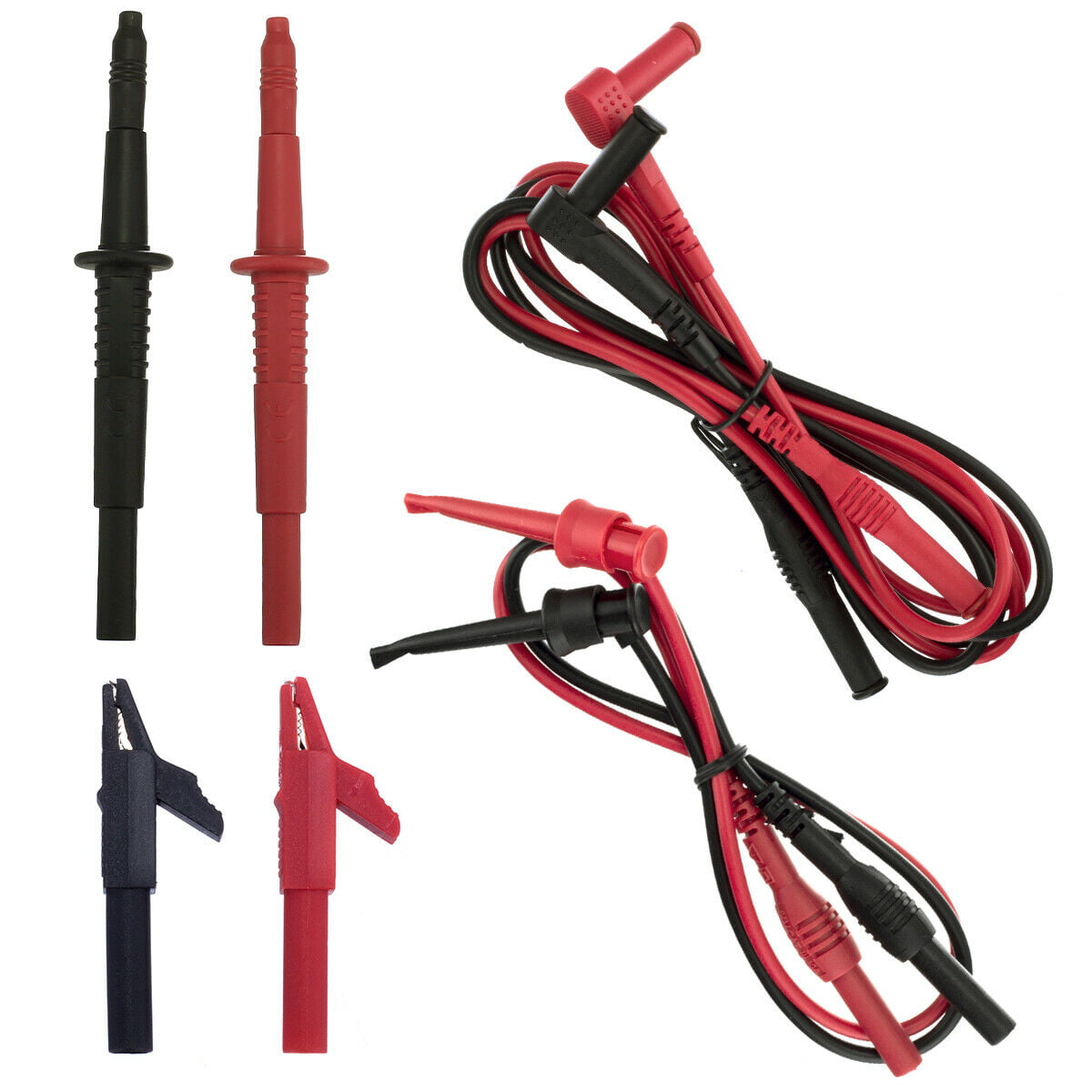 WGGE Wg-012 Electronic Test Lead Kit With Insulation Alligator Clips 42 Inch PVC for sale online 