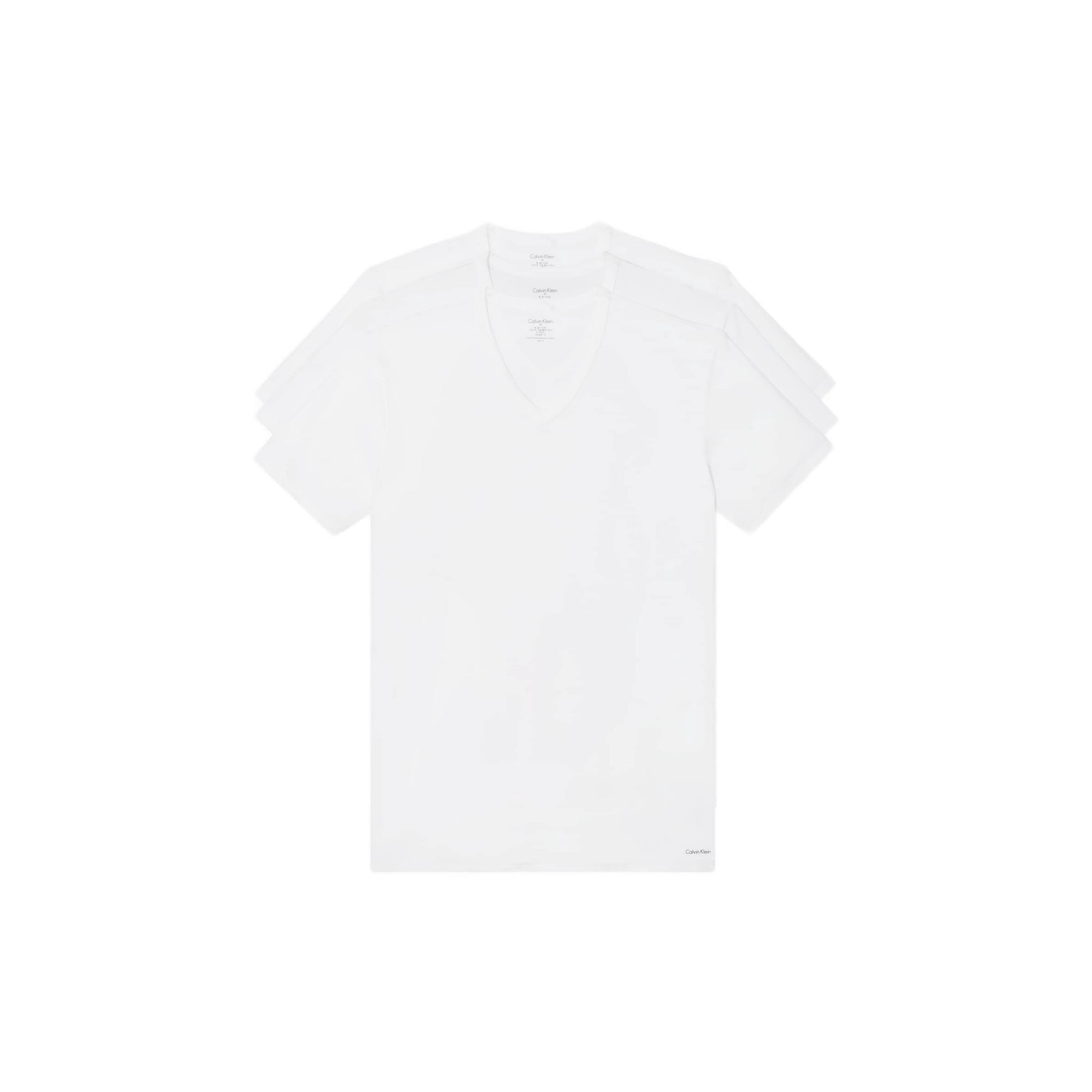 Calvin klein cotton stretch v neck t shirt online