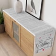 thumbnail image 4 of Grey Retro Art Table Runner - 90 Inch Long, Kitchen Dining Table Runner Dresser Scarves, Spoon Fork Vintage Farmhouse Wooden Farmhouse Decor for Coffee Tables Wedding Party Banquet, 4 of 8