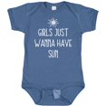 thumbnail image 3 of Inktastic Girls Just Wanna Have Sun Girls Baby Bodysuit, 3 of 5
